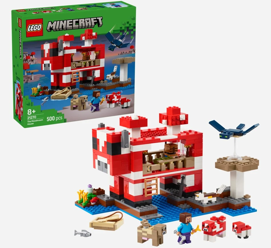 LEGO 21270 Minecraft The Mooshroom House