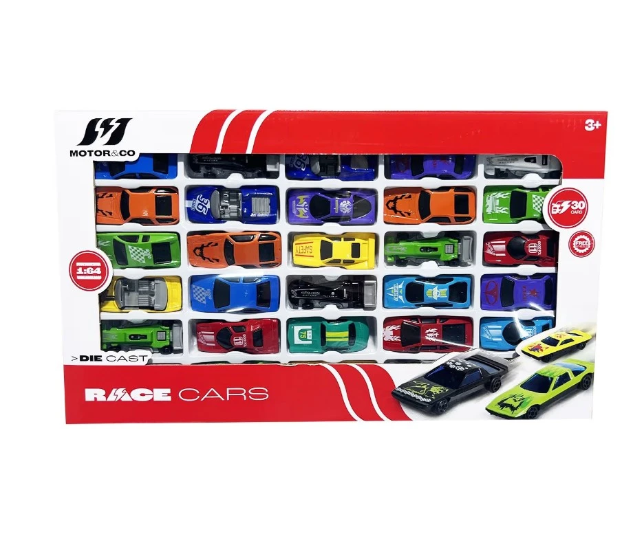 Set Of 30 Die Cast Cars