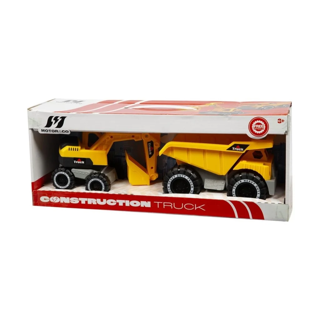 Excavator and Trailer Set