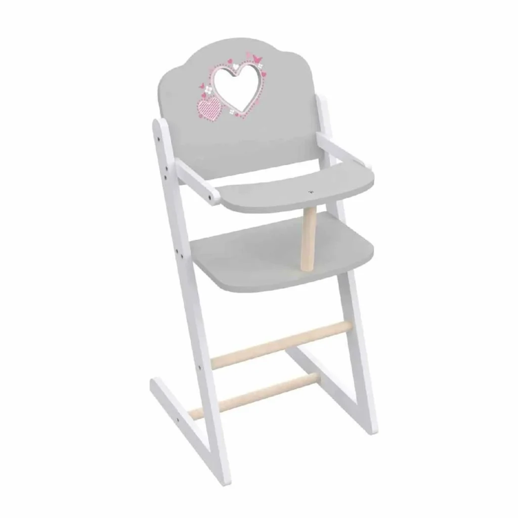 Wooden High Chair For Doll