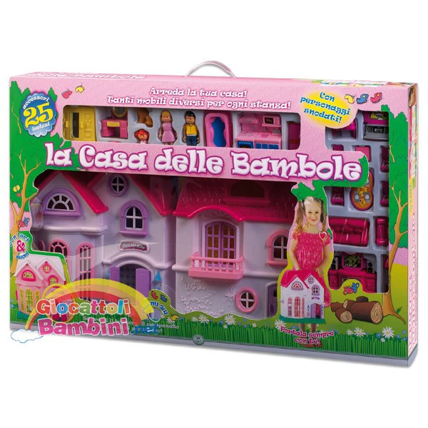 Lolly  Dollhouse With 25 Accessories