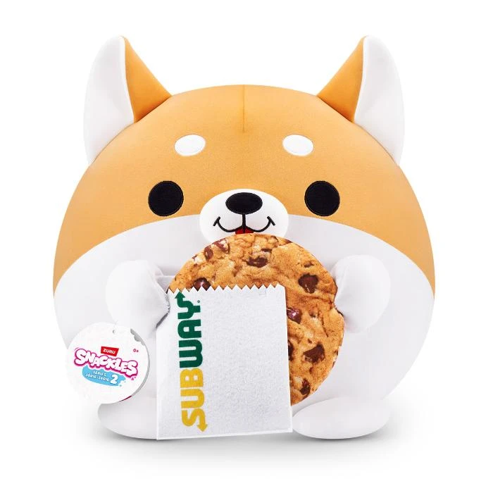 Snackles Corgi Subway 36Cm Soft Toy By Zuru