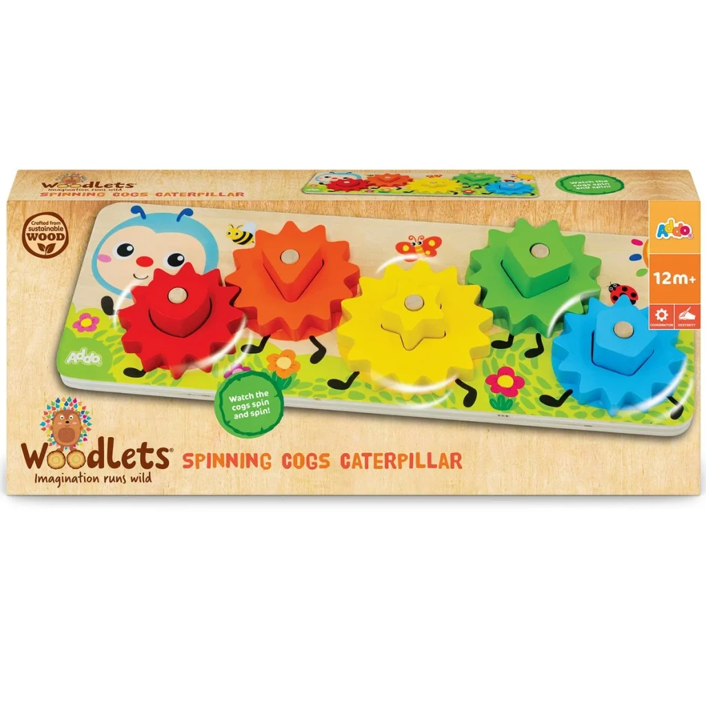 Woodlets Spinning Cogs Caterpillar Wooden Puzzle