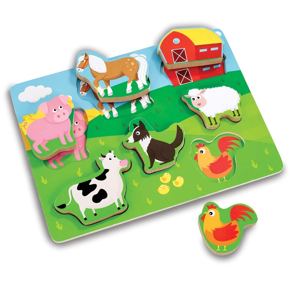 Addo Woodlets Chunky Farm Puzzle