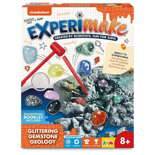 Nickelodeon Experimake Glittering Gemstone Geology