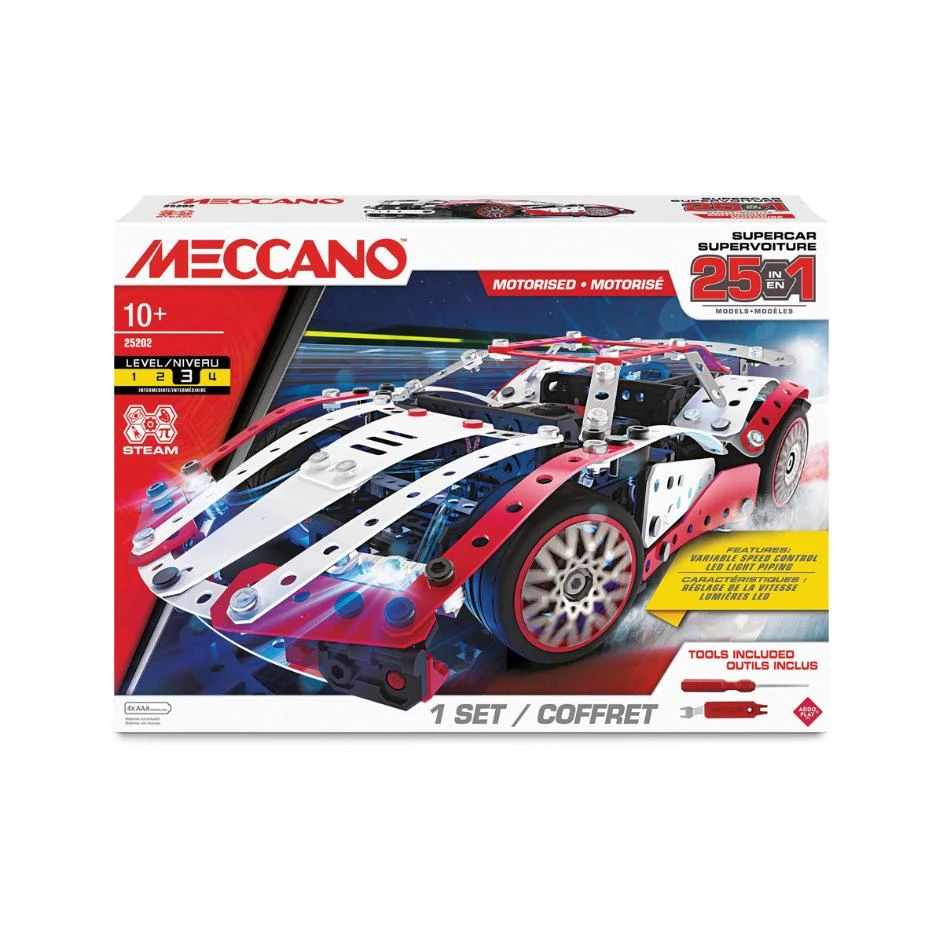 Meccano 25 In 1 Supercar Construction Set