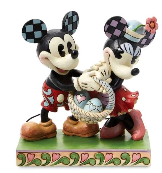 Enesco Mickey and Minnie Easter Springtime