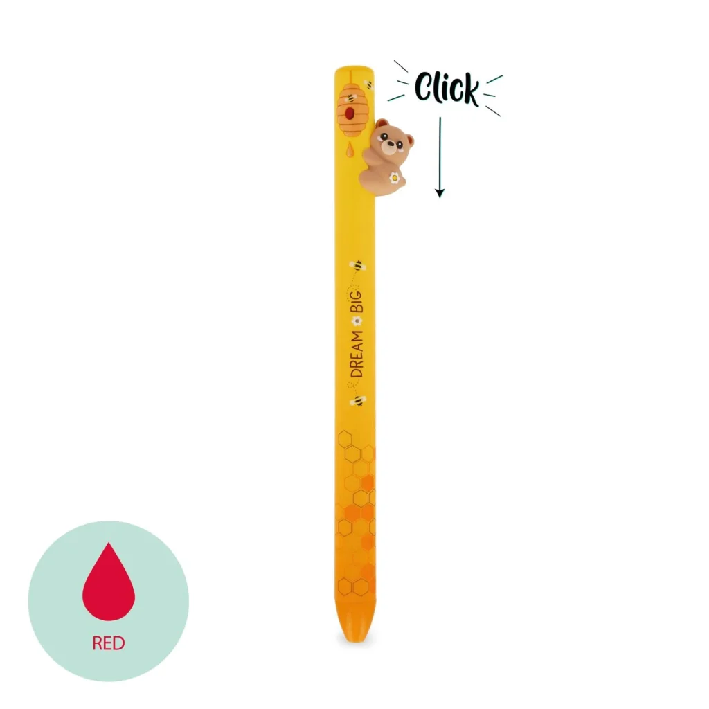 Freehugs Pen Ballpoint Retr. Teddy Bear Red