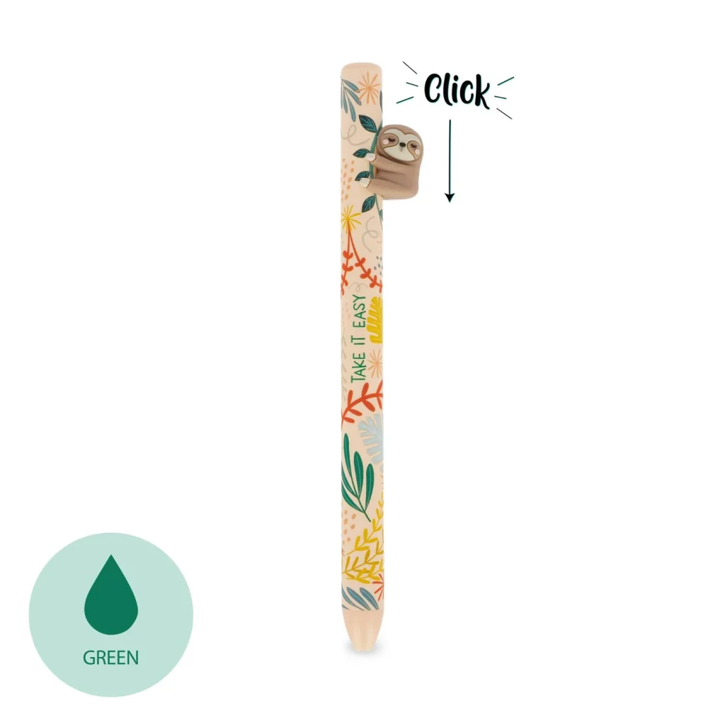 Freehugs Pen Ballpoint Retr. Sloth Green