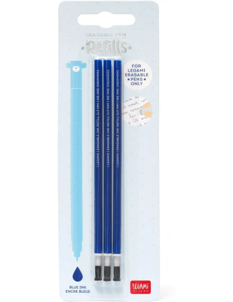 Erasable Pen Refills x 3 Pcs