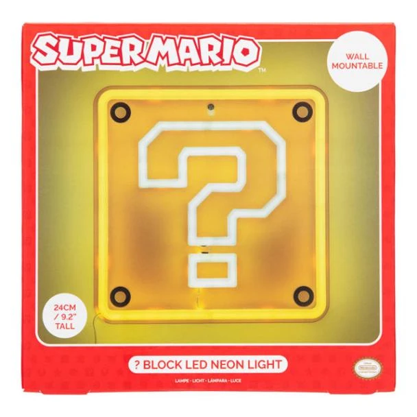 Question Block Wall Mountable Led Neon Light