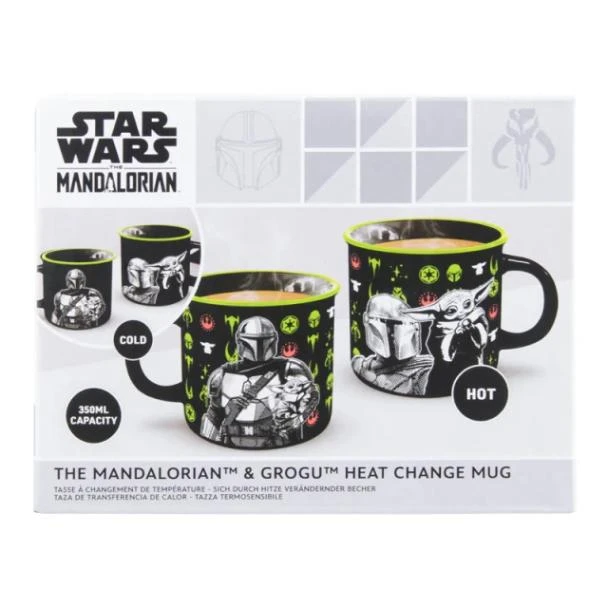 Mandalorian And Grogu Heat Change Mug