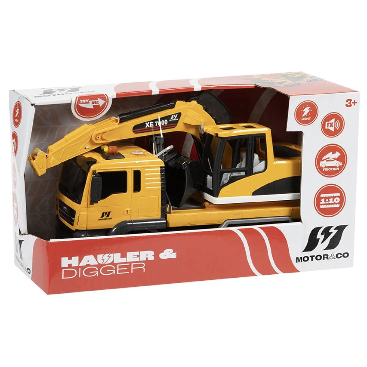 Motor & Co - Excavator Truck With Lights And Sound