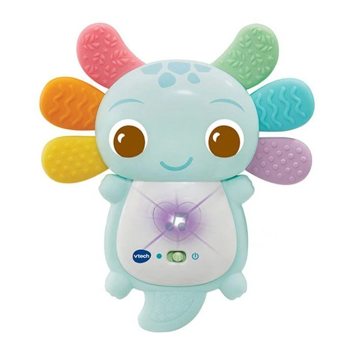 Rainbow Colours Axolotl Teether Interactive Toy
