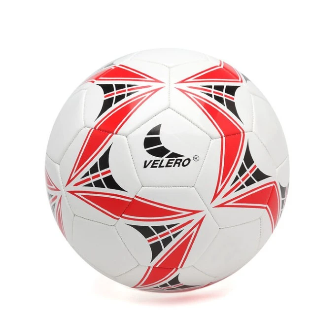 BALL LEATHER SIZE5 RED&WHITE 23CM260GR