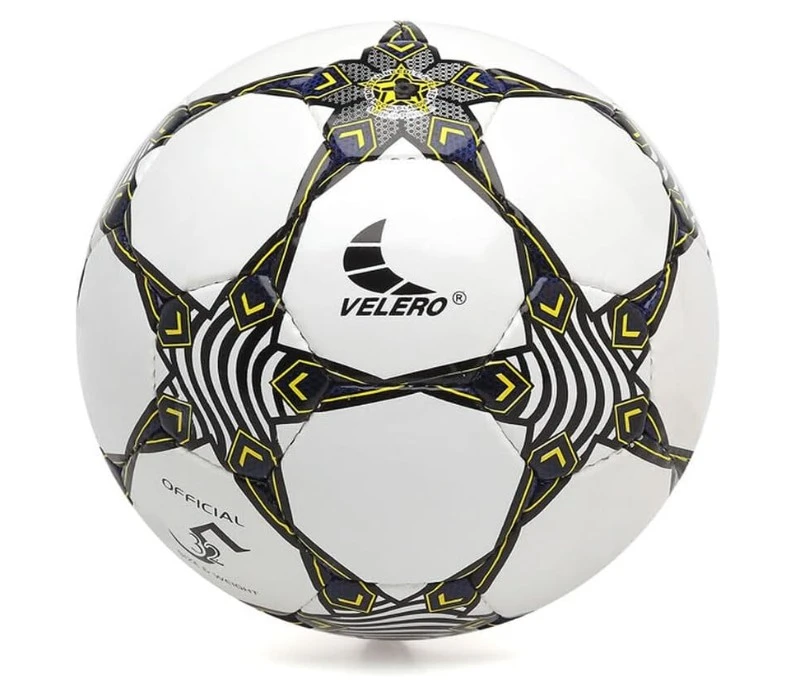 BALL LEATHER SIZE5 WHITE&STARS 23CM440GR