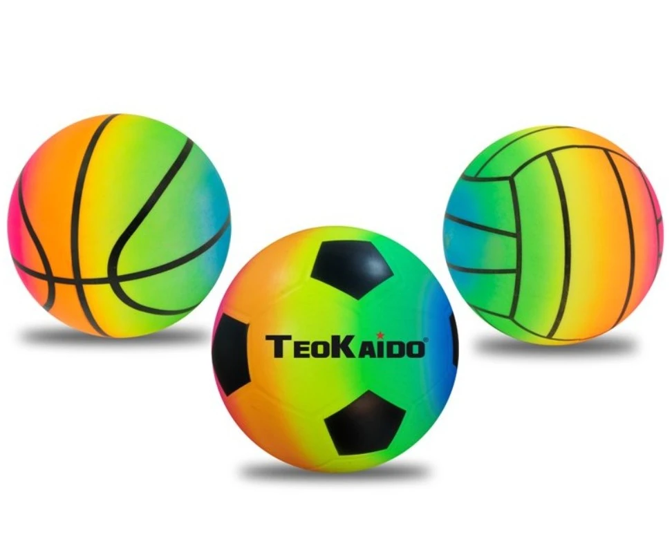 BALL RAINBOW 14CM 50GRMS 3 ASSORTED