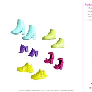 BARBIE SHOE PACKS ASST. (CDU)