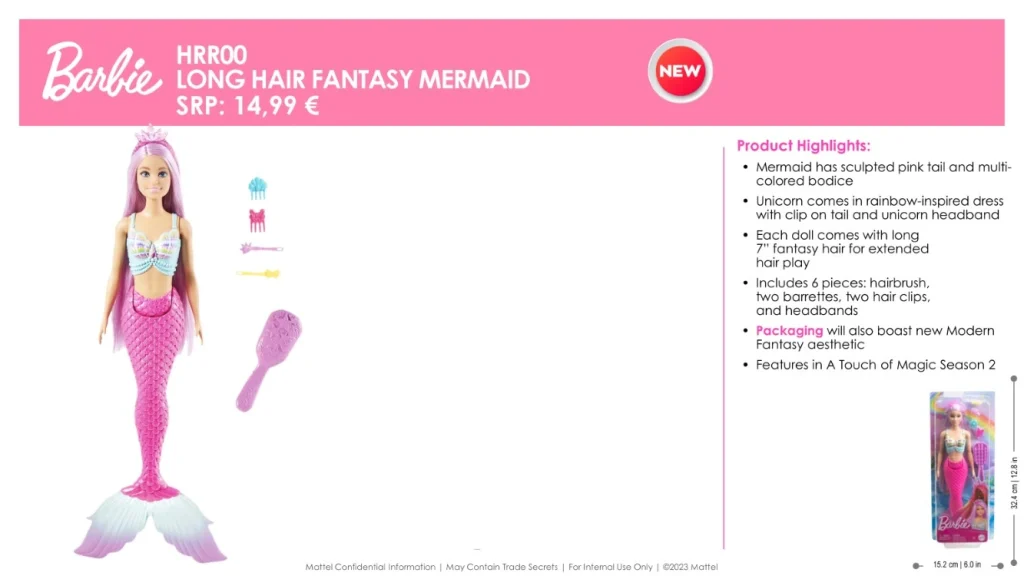 BARBIE LONG HAIR FANTASY MERMAID