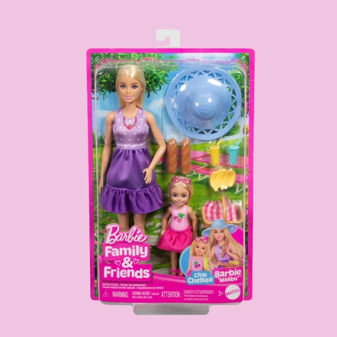 BARBIE MALIBU & CHELSEA CORE OUTFIT 2-PA