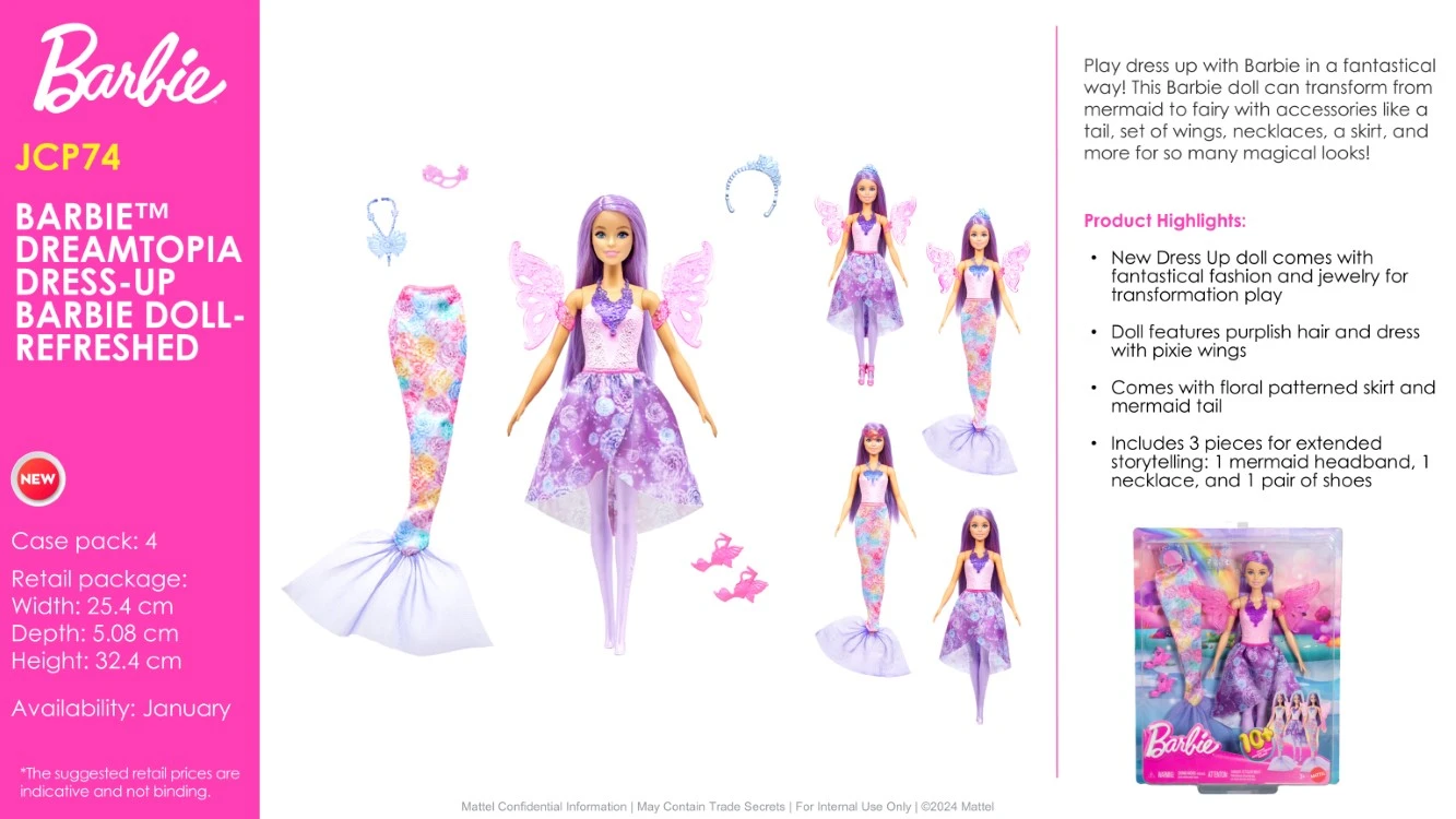 BARBIE DREAMTOPIA DRESS-UP BARBIE DOLL (