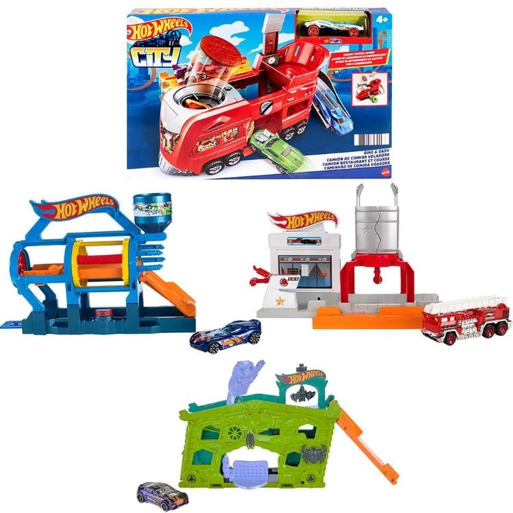 HW CITY FOLD-OUT PLAYSET ASST.