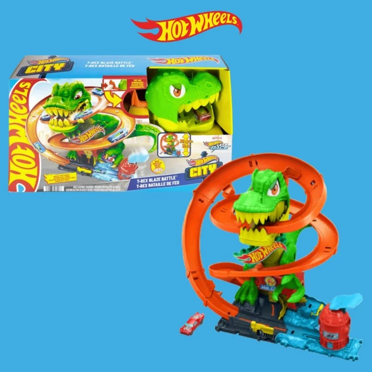 HW CITY T-REX VS FIRE STATION