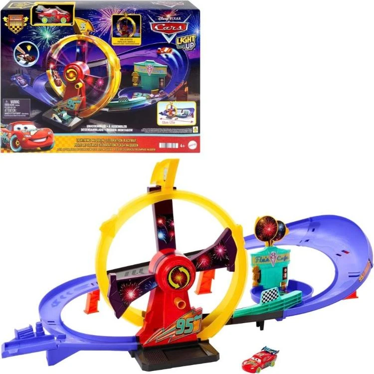 CARS MCQUEEN RACE TO CELEBRATE RACEWAY P