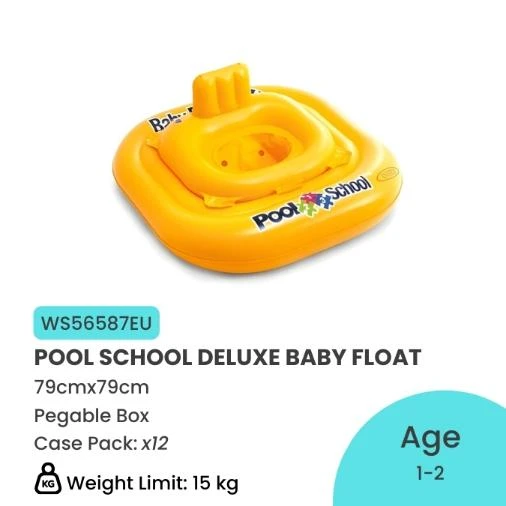 POOL SCHOOL DELUXE BABY FLOAT - MAX 15Kg