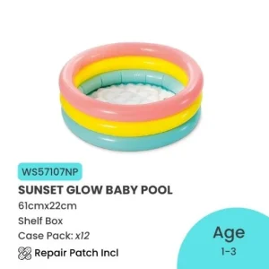 SUNSET GLOW BABY POOL 24X8.5