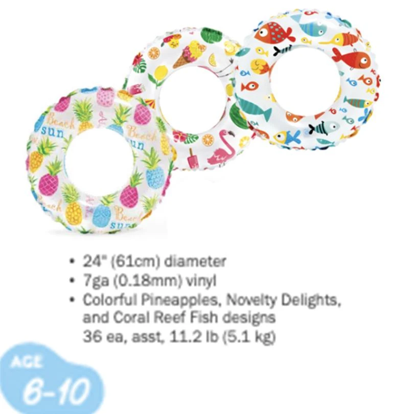 LIVELY PRINT SWIM RINGS 24 INCH